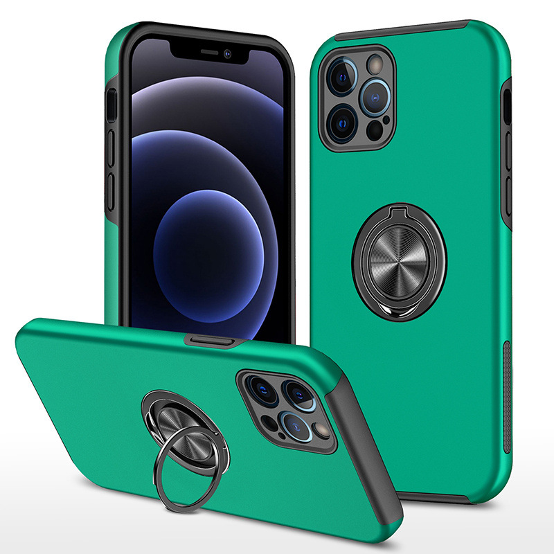 Magnetic Absorption Phone Case with Ring Holder and Drop Protection